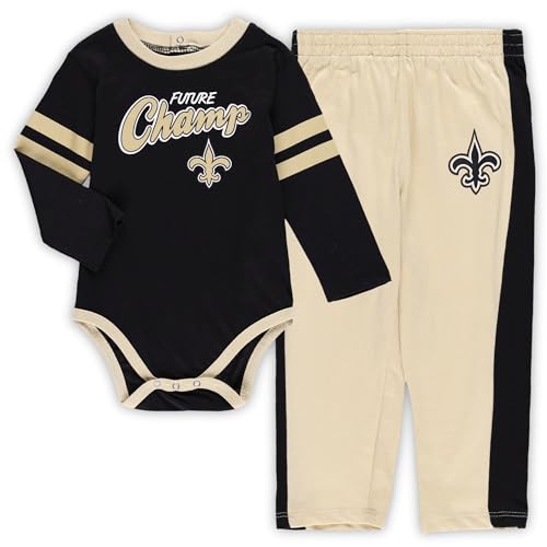 Image of Outerstuff NFL Newborn Infants Little Kicker 2 Piece Creeper Bodysuit Romper and Pant Set