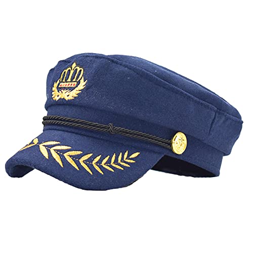 Gorra clásica con corona bordada estilo náutico