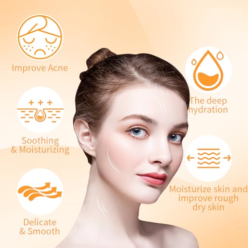 Lustwieta Turmeric Face Cream Face Moisturiser Anti Aging Brightening Face Cream for Radiant&Glowing Skin, Rich Emollient for Dark Spots, Wrinkles, Face Care with Turmeric, Even Skin Tone 50g - Image 4