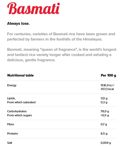 Cacarola - Riz Basmati Qualité AAA - 3 x 500gr
