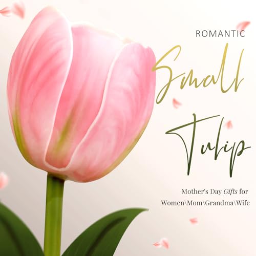 Image of Flower Lamp, Rechargeable Tulip Night Light with Cordless Touch Control