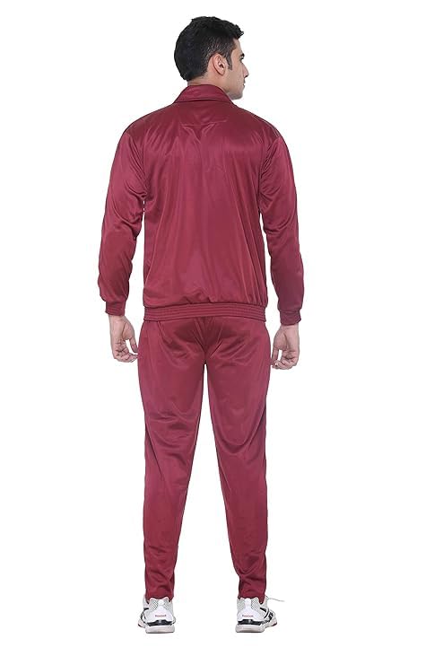 Image of Polyester Track Suit For Men Casual Co-ord Sets Breathable Relaxing Comfortable For Workout, Jogging, Sports. Pack Of 1