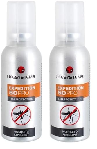 Lifesystems Insect Repellent Expedition Pro DEET Pump Spray | Repels Mosquitoes, Midges, Ticks and Other Biting Insects | Up to 7hrs Protection, Ideal for Any Destination Including Jungle Tropics