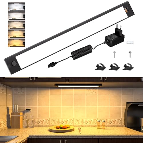 WOBANE Luz LED Cocina Bajo Mueble Enchufable