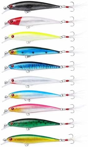 Kit 10 Iscas Artificiais Para Pesca Robalo Dourado Tucunaré