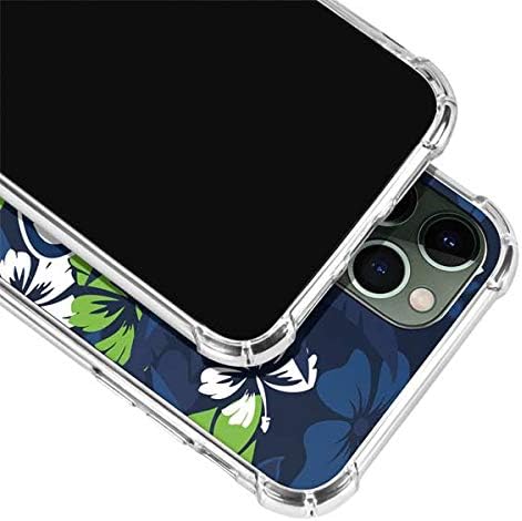 Skinit Clear Phone Case Compatible with iPhone 11 Pro Max - Officially Licensed NFL Seattle Seahawks Tropical Print Design