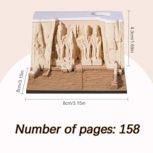 Decorative notepad avec sculpture de temple, une idée de cadeau originale pour collègue - 2