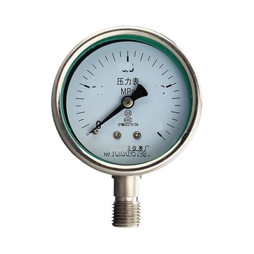 Manómetro de acero inoxidable Y-60BF con rango de 0 a 1 MPa y conexión precisa