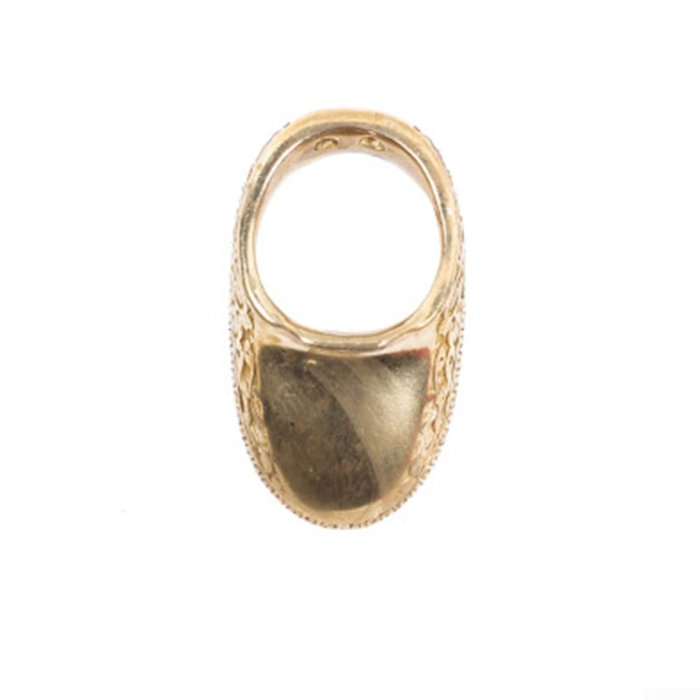 DAZZLEEX Anello per pollice per tiro con l'arco, 18-22 mm, in ottone, protezione per arco, arco, bersaglio per tiro con l'arco all'aperto e caccia