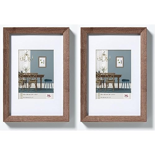 walther design EF015N Fiorito Holzrahmen 10x15 cm, nussbaum (Packung mit 2)