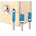 Roman Carbide DC1829 Straight Flush Trim Set, 1/4-Inch Shank, 3-Piece