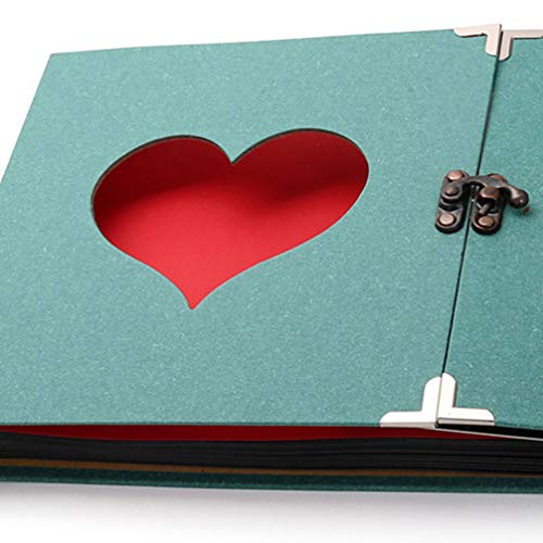 Álbum de fotos de coração vermelho VICASKY álbum, álbum de fotos de dia dos namorados, álbum de foto