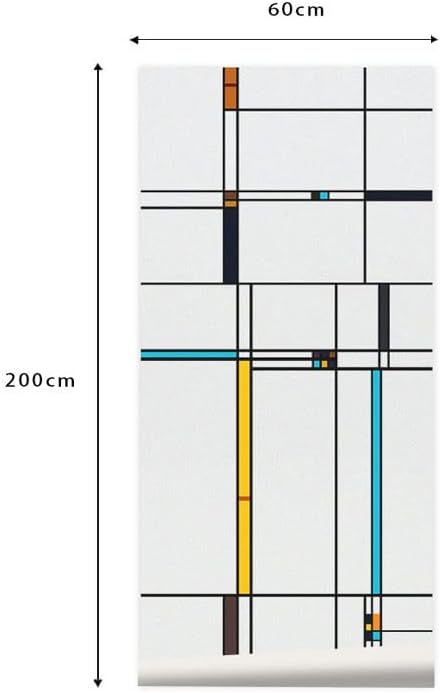 Window Clings Nordic Glass Stickers Window Stickers Glue-Free Window Decoration Suitable for Living Room Office Push Door Bathroom Privacy Window Film(60 * 200cm)