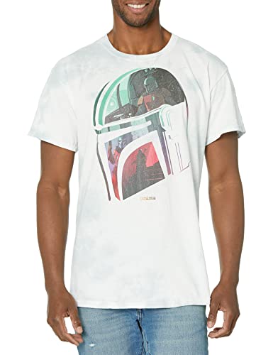T-shirt Star Wars Mandalorian pour jeune homme avec motif casque noir