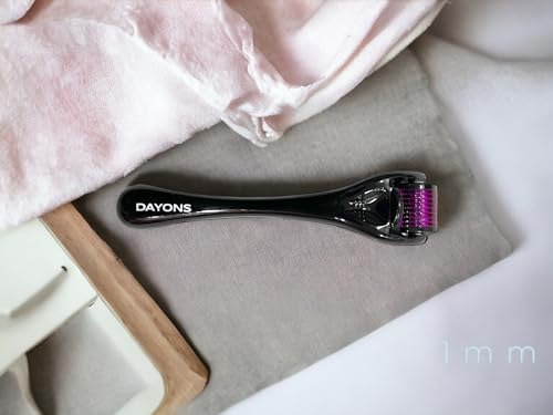 Image of 1.0mm Derma Roller for Face, Beard & Hair Growth - Micro-Needle Roller for Skin Care, Acne Scar Removal, Wrinkles & Stretch Marks - Facial & Scalp Therapy Tool