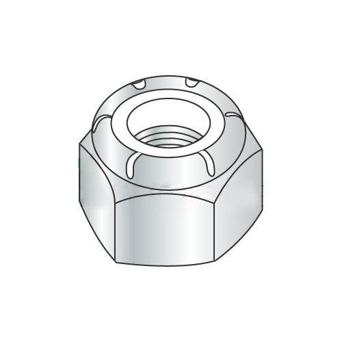 M5-0.8 Nylon Insert Locknuts/Steel/Zinc / DIN985 (Carton: 2,000 pcs)