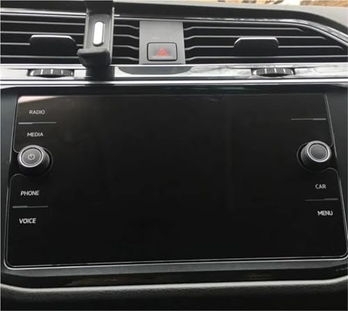 Protection d'écran VW Tiguan 8 pouces en verre trempé anti-traces pour GPS auto
