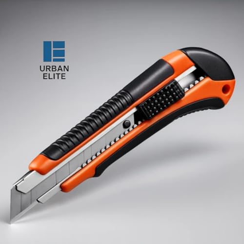 Image of Urban Elite 18mm Utility Cutter Replacement Blades | Pack of 10 | Compatible with Standard Utility Cutters | For Cardboard, Cartons, Packaging, Home, Office & DIY