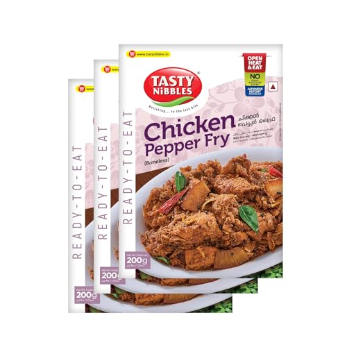 Image of TASTY NIBBLES Chicken Pepper Fry 200GM Pouch [Pack of 3]