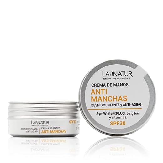 CREMA DE MANOS DESPIGMENTANTE SPF-30 50ml. Antimanchas - Blanqueadora Eficaz en Manchas Oscuras de Melanina. Protector Solar UVA-UVB y Acido Hialuronico.Pieles Sensibles