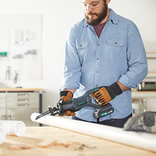 Amazon Brand Denali by SKIL 18 V (20 V Max) Reciprocating Saw Kit, Includes 2.0 Ah Lithium Battery and Charger