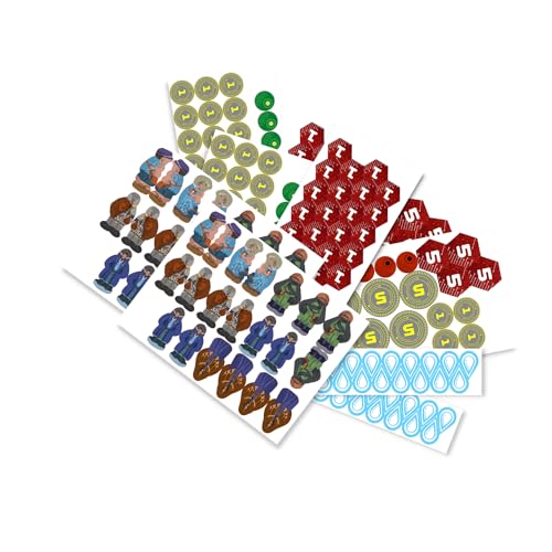 Preisvergleich Produktbild MeepleSticker für Dune Imperium / Grundspiel / Aufkleber / Zweiseitig / Holzfiguren / Spielfiguren / Brettspielen / Familienspielen / Spiele / MeepleStickers / Zubehör