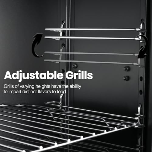 Atsent Propane Smoker, Vertical Smoker With Three Removable Shelves,Outdoor Grills & Smokers With Thermometer For Bbq thumb #3