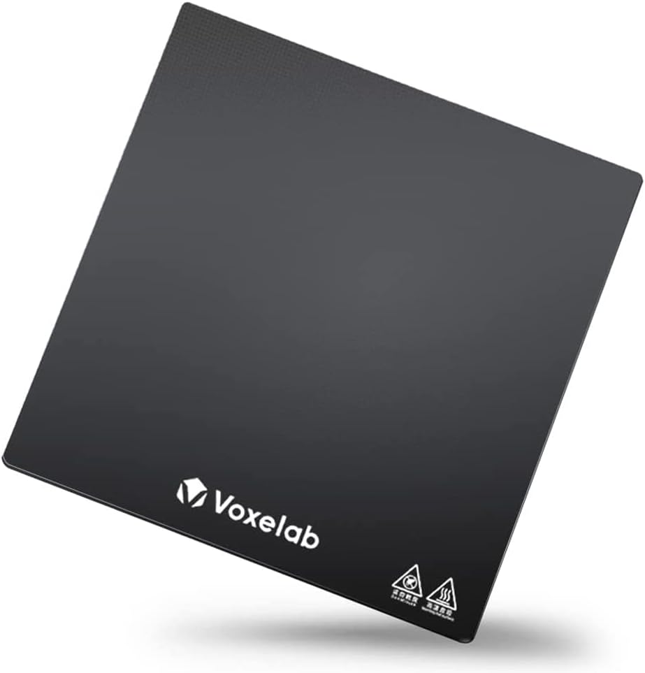 VoxelabAquila Series Glass Bed Upgraded 3D Printer Tempered Glass Plate Build Surface Heated Bed for Aquila, Aquila C2, Aquila X2, Aquila S2 and Aries 3D Printer, 235x235mm