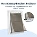 PetSafe Extreme Weather Aluminum Pet Door - Energy-Saving Thermal Barrier Pet Flap with Slide-in Door Locking & Secure Flap Cover - for Dogs Up to 100 Lb - Large