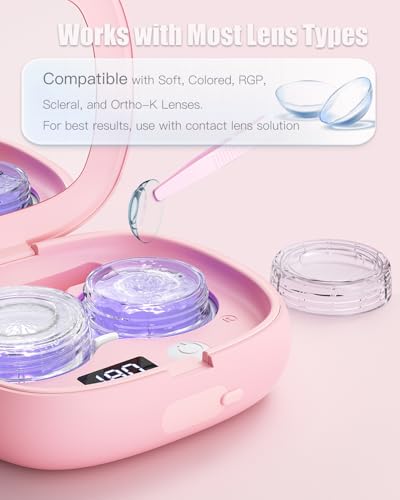 image for Vastsoon Ultrasonic Contact Lens Cleaner Machine – Portable, Recharg