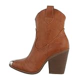 brown high heel boots outfit  Ital Design Damenschuhe Stiefeletten High-Heel Stiefeletten, 6255-C113-, Kunstleder, Camel, Gr. 39