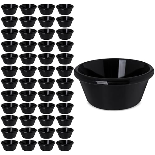 Ramequin noir lisse 6 oz incassable Carlisle 4312603 empilable