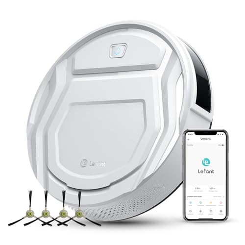 Reviews de Robot Trapeador los más recomendados. 49 LEFANT Aspiradora Robot M210P, Ultrafina, 120 Min de Autonomía, Recarga Automática, Control por WiFi/App/Alexa, Ideal para Mascotas y Suelos Duros, 6 Modos de Limpieza