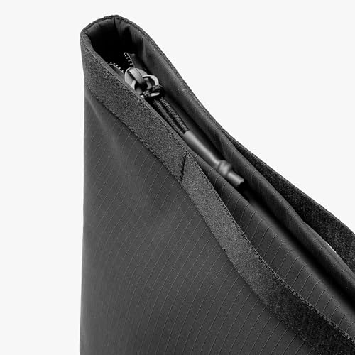 Image of DailyObjects Small Pivot Carry All Pouch for Men and Women |Zippered Compartment|Organiser|Lightweight|Water Repellent|Portable| Recycled Nylon| Concealed Handles| For Daily Use /Travel (Black)