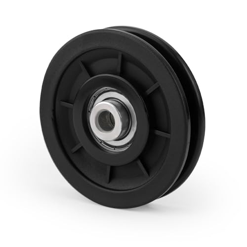 NQEUEPN 90mm/3.54in Universal Pulley Wheel, Low Noise Bearing Weight Pulley Replacement Parts for Gym Equipment Cable Pulley System