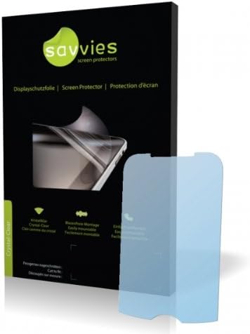 Savvies Crystalclear Screen Protector for O2 XDA Guide, Protective Film, 100% fits, Display Protection Film