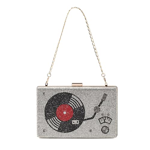 Women Retro Crossbody Bag Rhinestone Fun Unique Evening Clutch Purses for Women2