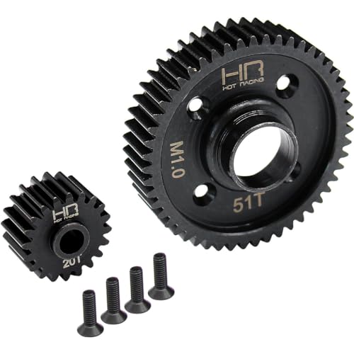 Hot Racing SXMX5120M01 Steel Center Diff Gear Set 20/51T Mod 1