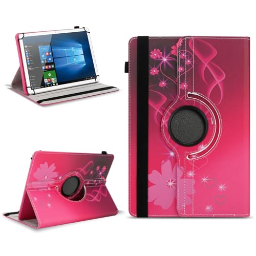 Tablet Schutzhülle kompatibel mit Medion Lifetab E10714 P10752 E10702 P10710 P10612 P10752 P9701 E10604 P10603 E10714 P10606 P10602 Hülle Tasche 360° Drehbar Universal Hülle