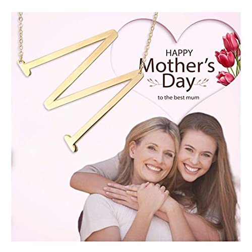Image of Yellow Chimes Fashion Stainless Steel Gold Plated Initial Letter Pendant for Women and Girls