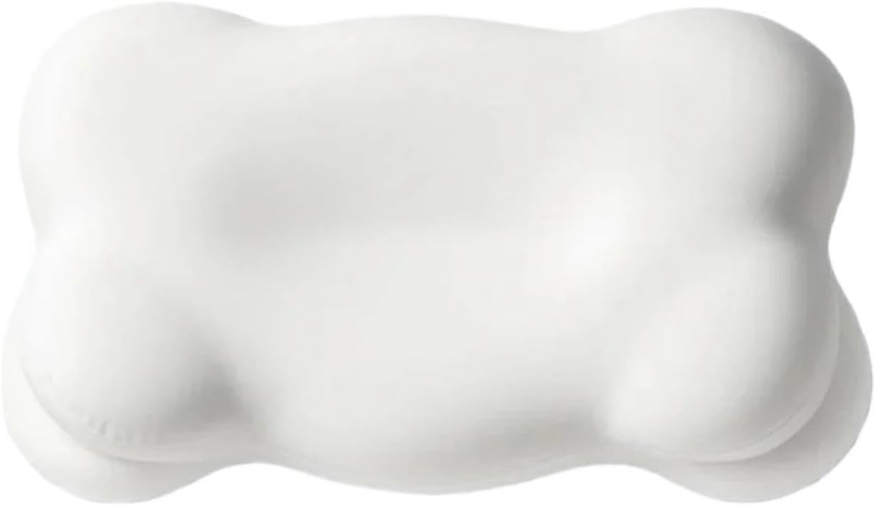 Cloud Neck Pillow, 3D Breathable Memory Foam, Zero Pressure Deep Sleep, Multi-Position Support, Adjustable Height, Hotel Quality (White)