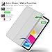 iMieet iPad (A16) Case 11th Gen/iPad 10th Generation Case [11-Inch 2025/10.9 Inch 2022] with Pencil Holder, Trifold Stand Smart Cover with Soft TPU Back,Auto Wake/Sleep(New Light Gray)