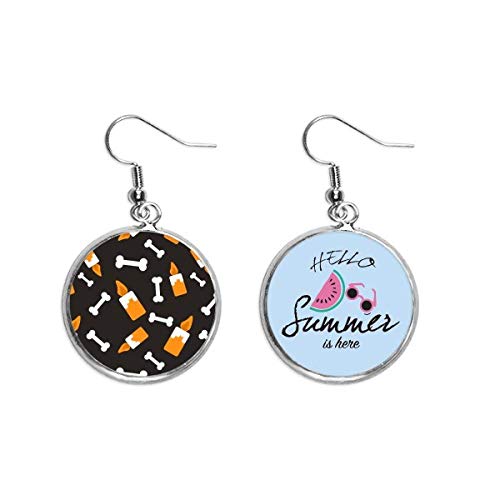 Pendientes de sandía estilo cartoon para fiestas de verano