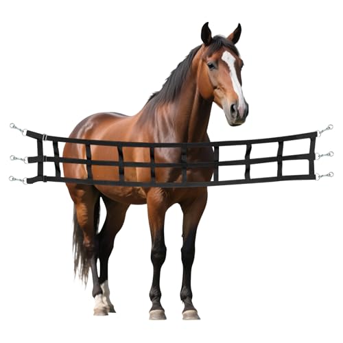 Stall Guards - Rope Barrier for Stall Door | Livestock Stable Guards for Horse, Livestock, Equine, Stable, Barn, Outdoor Farm or Courtyard Use, 20x30x7cm