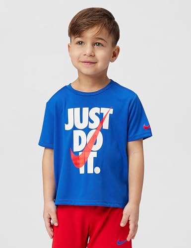 Image of Nike Boys' Dri-FIT Just Do It T-Shirt and Mesh Shorts 2-Piece Outfit Set