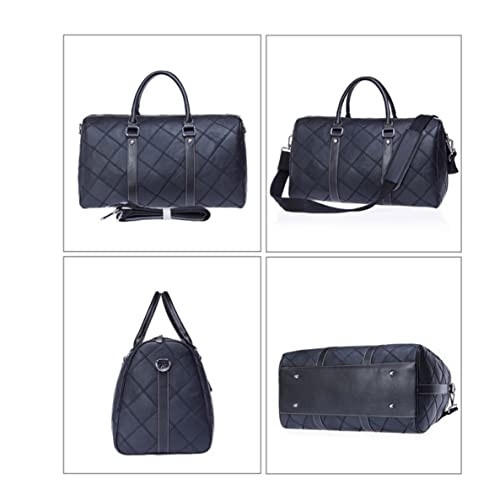 Mens Shoulder Bags Travel Bags for Mens, Genuine Leather Duffle Bags for Men, Briefcases Handbags (Color : Black)2