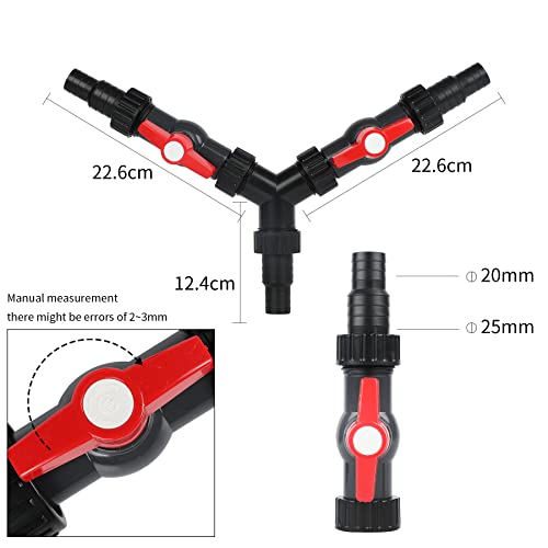 Forever Speed 3-Way Valve Y Distributor Water Distributor for Pond Pump and Watercourses 20/25mm (3/4" 1") - Image 3