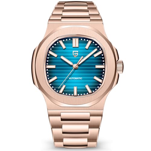 L'orologio classico da uomo è dotato di un robusto vetro del quadrante in zaffiro sintetico che rimane trasparente anche con l'uso quotidiano. La corona a vite dell'orologio aggiunge una protezione extra contro l'acqua e lo sporco, rendendolo sia elegante che affidabile