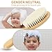 SIMPOR Soft Baby Hair Brush, Toddler and Newborn Hair Brush with Wooden Handle, Soft Bristle for Wet Dry Hair Styling Hair Accessories