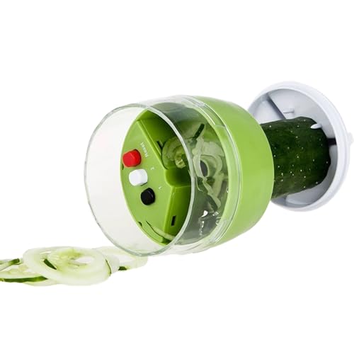 Cortador de Verduras,Manual 4 en 1 Espiralizador Spiralizer de Mano Espaguetis Verdura,Espiral de Verduras Rebanadora para Calabacín Fideos,Zanahoria Espaguetis,Pepino Tagliatelle